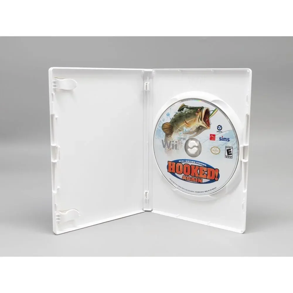 Nintendo Wii Hooked Again Real Motion Fishing Video Game No Manual